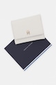 Tommy Hilfiger portfel damski z imitacji skóry AW0AW18484 beżowy