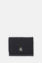 Tommy Hilfiger portfel damski z imitacji skóry czarny AW0AW18484