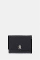 Tommy Hilfiger portfel damski z imitacji skóry czarny AW0AW18484