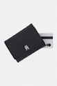 Tommy Hilfiger portfel damski z imitacji skóry czarny AW0AW18484