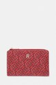 Tommy Hilfiger portfel damski czerwony AW0AW18594