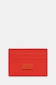 MM6 Maison Margiela etui na karty skórzane gładkie czerwony SA5UI0026.P8886.T4020