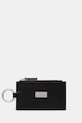 MM6 Maison Margiela portfel skórzany gładkie czarny SA6UI0031.P8873.T8013