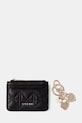 Guess portfel i brelok imitacja skóry licowej czarny GFBOXW.P6202