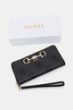 Guess портфейл дамски от имитация на кожа JANIE сив SWOS99.24146