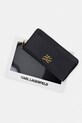 Karl Lagerfeld portfel damski skórzany K/AUTOGRAPH B2W32006 czarny