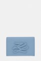Karl Lagerfeld etui na karty damskie skórzane K/AUTOGRAPH niebieski B2W32064