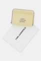 Karl Lagerfeld portfel damski skórzany K/AUTOGRAPH B2W32005 żółty