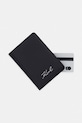 Karl Lagerfeld etui na paszport damskie skórzane K/SIGNATURE czarny B2W32069