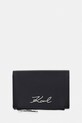 Karl Lagerfeld portfel damski skórzany K/SIGNATURE czarny B2W32013