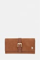 U.S. Polo Assn. portfel damski z imitacji skóry CHAMPANY brązowy WEUX19052WVP