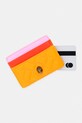 Akcesoria Kurt Geiger London etui na karty damskie skórzane Kensington 5368157129 pomarańczowy