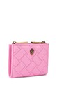 Akcesoria Kurt Geiger London etui na karty damskie skórzane Kensington 4198798109 różowy