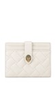 Kurt Geiger London Puzdro na karty dámske kožené Kensington béžová 5018441109