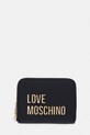 Love Moschino portfel damski z imitacji skóry czarny JC5613PP0OKD0000