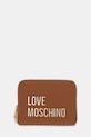 Love Moschino portfel damski z imitacji skóry brązowy JC5613PP0OKD0200