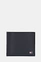 Tommy Hilfiger portfel skórzany skóra licowa granatowy AM0AM13958
