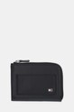 Tommy Hilfiger portfel skórzany skóra licowa czarny AM0AM13960