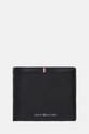 Tommy Hilfiger portfel skórzany skóra licowa czarny AM0AM13970