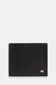 Tommy Hilfiger portfel skórzany skóra licowa czarny AM0AM13978
