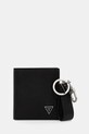 Δερμάτινο πορτοφόλι Guess λείο δέρμα μαύρο GFBOXM.P6101
