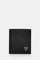 Δερμάτινο πορτοφόλι Guess GFBOXM.P6101 μαύρο SS26