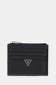 Πορτοφόλι Guess MONACO λείο δέρμα μαύρο SMMOGR.LEA03