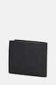 Δερμάτινο πορτοφόλι HUGO ETHON_4cc Coin MG 50558572 μαύρο SS26