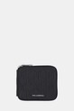Kožni novčanik Karl Lagerfeld K/LOOM Planet friendly crna B1M32050