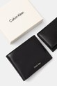 Calvin Klein sada peněženky a pouzdra na karty pánská kožená LV04D1164G černá
