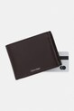 Calvin Klein портфейл RFID мъжки от кожа кафяв LV04D1241G