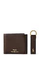 Polo Ralph Lauren portfel i brelok skórzany skóra licowa brązowy 405974635
