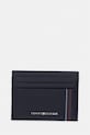 Tommy Hilfiger θήκη για κάρτες ανδρική δερμάτινη σκούρο μπλε AM0AM14228