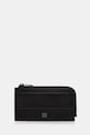 HUGO portofel pentru bărbați, din piele Quantic_NEW Zip negru 50558571