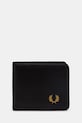 Fred Perry portfel imitacja skóry licowej czarny L2810