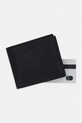 Blauer portfel męski skórzany czarny COP01
