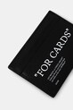 Akcesoria Off-White Quote etui na karty skórzane OMND067C99LEA001 czarny