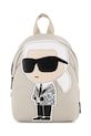 Dječji ruksak Karl Lagerfeld imitacija zrnate kože bež Z31208