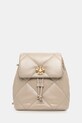 Tory Burch plecak skórzany Kira Diamond skóra licowa beżowy 170485.250