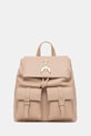 Patrizia Pepe plecak damski skórzany beżowy 8B0340.L133