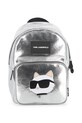Detský ruksak Karl Lagerfeld imitácia lakovanej kože sivá Z31215