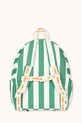 Chłopiec Tinycottons plecak dziecięcy EMERALD STRIPES BACKPACK SS26.501 zielony
