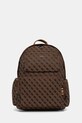 Σακίδιο πλάτης Guess BOSTON υφασμάτινο καφέ HMBOST.P6111