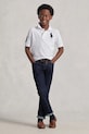 Дитяче бавовняне поло Polo Ralph Lauren білий 323670257006