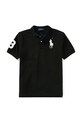 Polo Ralph Lauren polo bawełniane dziecięce aplikacja czarny 323670257015