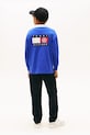 Chłopiec Tommy Hilfiger longsleeve bawełniany dziecięcy KB0KB10045.128.176.PPY2 niebieski