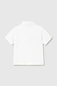 Παιδικά βαμβακερά μπλουζάκια πόλο Mayoral 102.3E.Baby.PPY2 λευκό SS26
