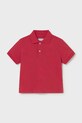 Παιδικά βαμβακερά μπλουζάκια πόλο Mayoral βαμβάκι κόκκινο 102.3E.Baby.PPY2