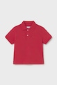 Παιδικά βαμβακερά μπλουζάκια πόλο Mayoral βαμβάκι κόκκινο 102.3E.Baby.PPY2