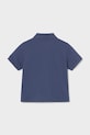 Παιδικά βαμβακερά μπλουζάκια πόλο Mayoral 102.3E.Baby.PPY2 σκούρο μπλε SS26